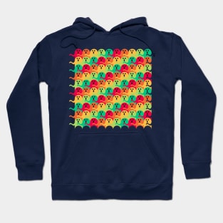 Ghost Tessellation Pattern (Retro Color) Hoodie